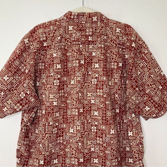 Eddie Bauer Linen Blend Men’s Size Large Hawaiian Button Down Shirt - Picture 7 of 12